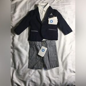 Mayoral baby boy Blazer, shirt & shorts set, 12M